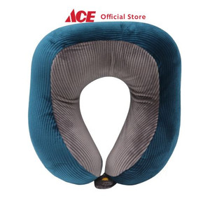 Ace - Passport Bantal Leher Memory Foam Y22 - Biru/Abu-Abu