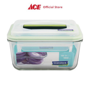 Ace - Glasslock 1.8 Ltr Handy Wadah Makanan - Hijau