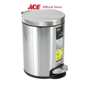 Ace - Eko 5 Ltr Tempat Sampah Stainless - Silver