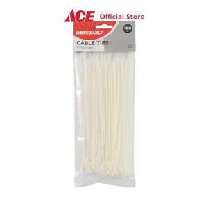 Ace - Maxb Set 100 Pcs 18 Cm Tali Pengikat Kabel Valuepack - Putih