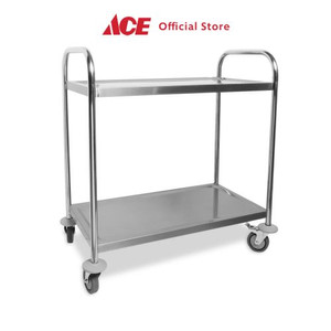 ACE - Krischef Troli Dapur 2 Tingkat Stainless Steel - Biru