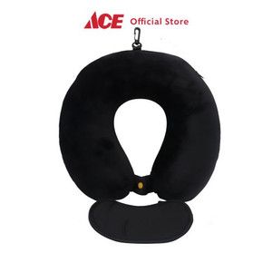 Ace - Passport Bantal Leher Memory Foam & Penutup Mata - Hitam