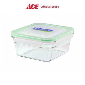 Ace - Glasslock 900 Ml Wadah Makanan Persegi - Hijau