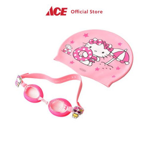 Ace - Hello Kitty Set Kacamata Renang & Penutup Kepala