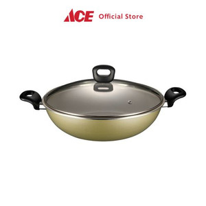 Ace - Krischef 32 Cm Wok Pan Dengan Tutup - Gold