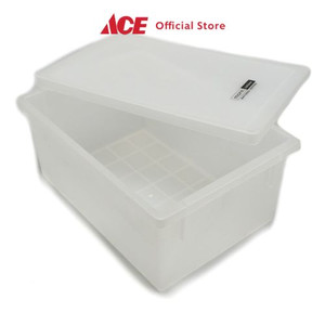 Ace - Clover 35.5X25X15 Cm Kotak Penyimpanan Dengan Tutup - Putih