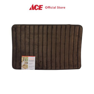 Ace - Forhom 50X80 Cm Keset Kamar Mandi Foam Stripe - Cokelat