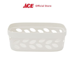 Ace - Ezy Storage Keranjang Penyimpanan Fleur 22x16x7.55 Cm - Abu-Abu