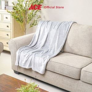 Ace Sleeplite 160X200 cm Selimut Flanel Fleece - Abu-Abu