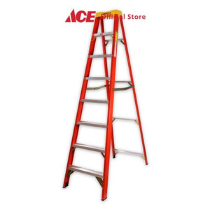 Ace - Krisbow Tangga Fiber Glass 8 Step - Merah