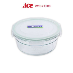 Ace - Glasslock 1.48 Ltr Wadah Makanan Round - Hijau