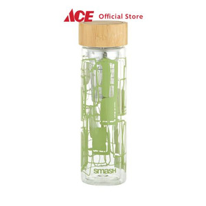 Ace - Smash 350 Ml Botol Minum Dengan Saringan Stainless Steel - Olive