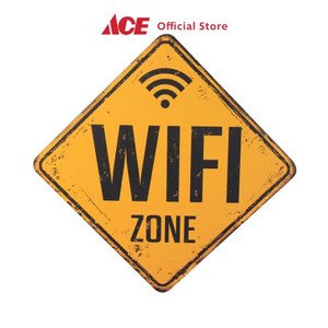 Ace - Krisbow Sign Label Wifi Zone 30x30x0.7 Cm