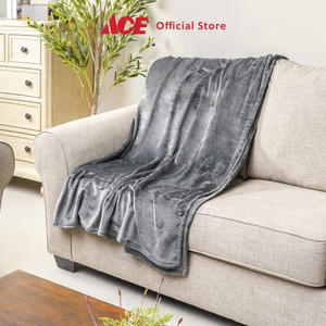 Ace Sleeplite 160X200 cm Selimut Flanel Fleece - Abu-Abu Tua