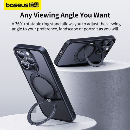 Baseus Case iPhone 15 Pro Max CyberLoop Series MagSafe Ring Holder