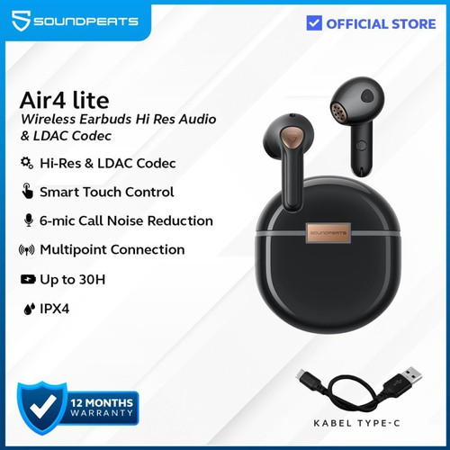 SoundPEATS Air4/Air 4 Lite True Wireless Earbuds with LDAC Codec