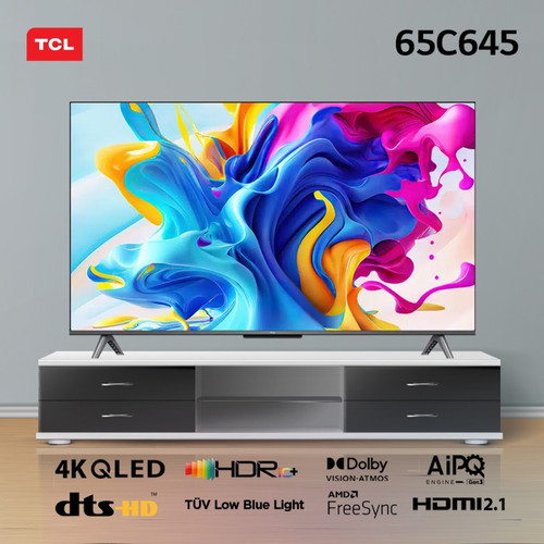 TCL TV QLED 65C645 65 C645 GOOGLE TV ANDROID 13 DLG 120HZ GAME MASTER