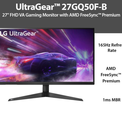 Monitor LG 27GQ50 / 27GQ50F-B UltraGear 1ms 165hz with AMD Freesync