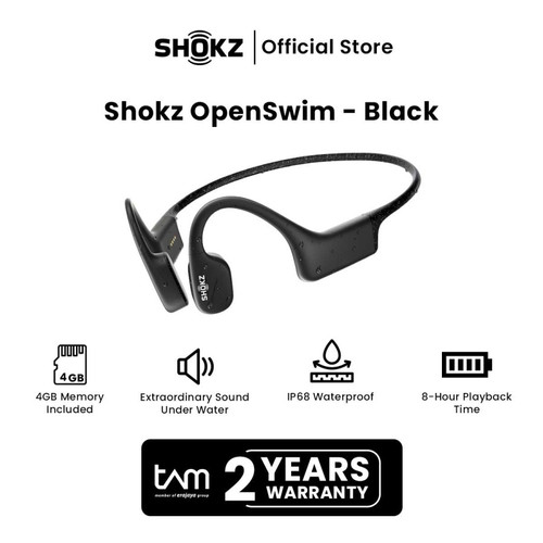 Shokz OpenSwim Headphone - Black