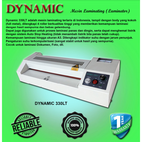 Dynamic 330LT Mesin Laminating A3 - GARANSI RESMI 1 Tahun