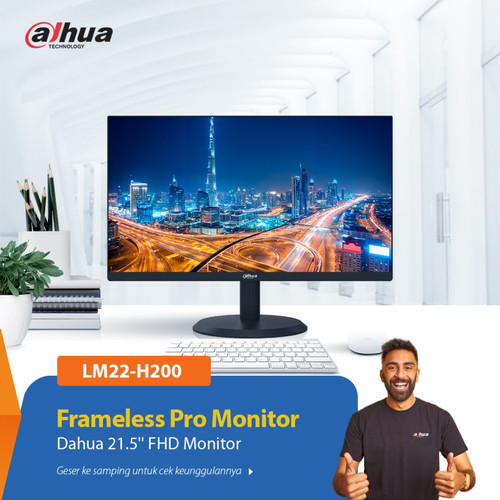 Monitor LED Dahua 22"Inch LM22-H200 FullHD Garansi 2 Tahun