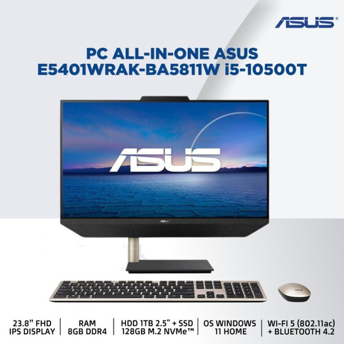 ASUS AIO E5401WRAK-BA5811W i5-10500T 8GB HDD 1TB + 128GB Intel Win11