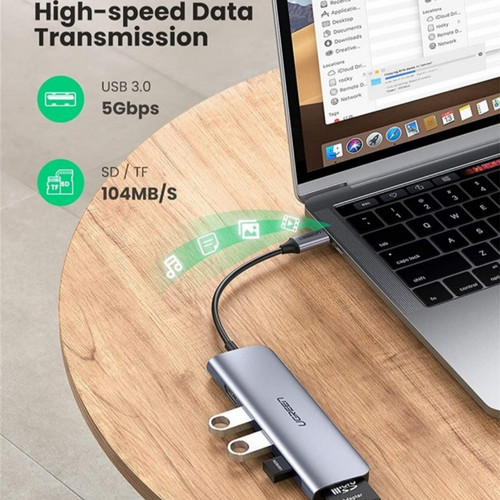 Ugreen USB C to 3 Port USB 3.0 + HDMI + TF/SD