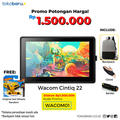 WACOM DTK-2260 Cintiq Venus 22 Garansi 1 Tahun