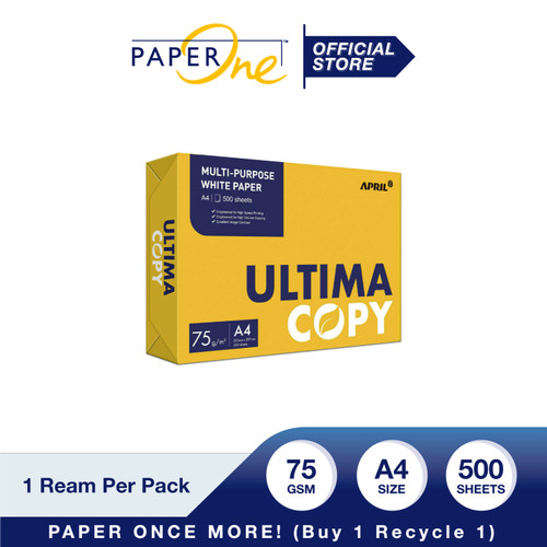 Ultima A4 75gr Copier 1 Rim (500 lembar) Kertas HVS