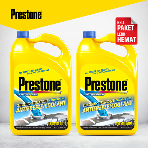 Prestone [Bundle] Ready To Use Blue 3.78L x 2 Air Radiator Mobil Motor