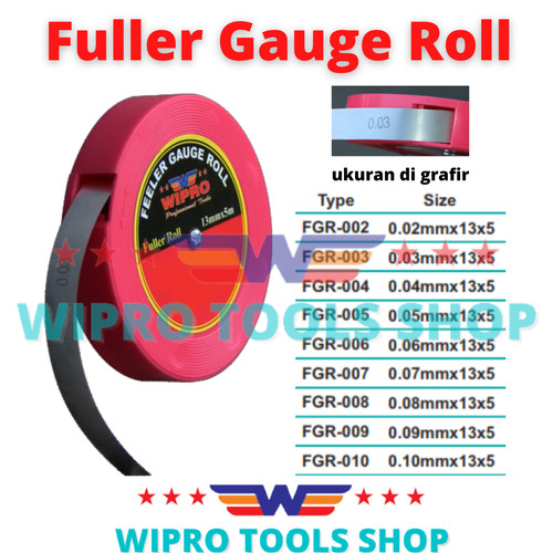 Fuller Gauge Roll 13mm x 5mm Wipro