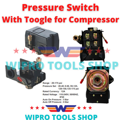 Otomatis Kompresor Pressure Switch With Toogle for Compressor PST-01