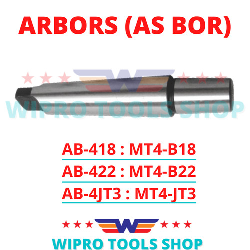 Sambungan Kepala Bor Arbors Asbor MT4-B18 / MT4-B22 / MT4-JT3 Wipro