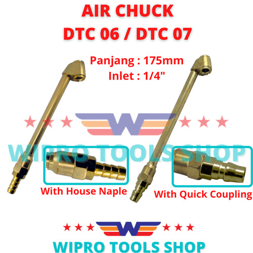 WIPRO Tire Chuck / Alat Pengisi Isi Angin Ban 175mm Coupler / Nepel