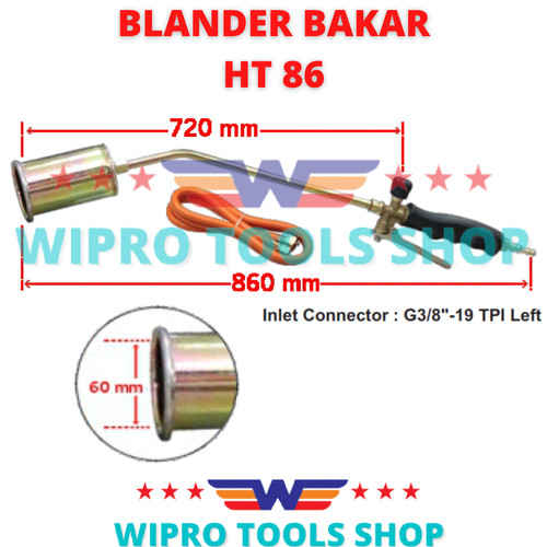 Heating Blow Torch LONG Blander Pemanas Bakar Panjang HT86 Wipro