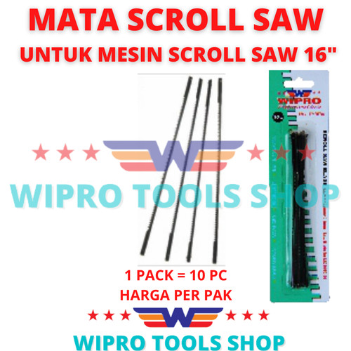 WIPRO MATA Untuk Mesin Gergaji Ukir Jigsaw / Scroll Saw 16"