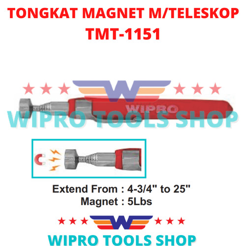 WIPRO Magnetic Pick Up Tool / Tongkat Magnet Teleskopic TMT-1151