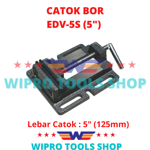 WIPRO Ragum / Tanggem / Jepit Penjepit / Vise / Catok Bor 5" EDV 5S