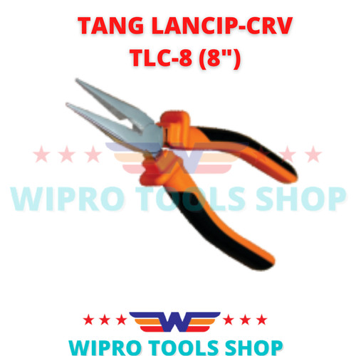 WIPRO Long Nose Plier / Tang Cucut/ Runcing / Lancip CHROME 8" TLC-8