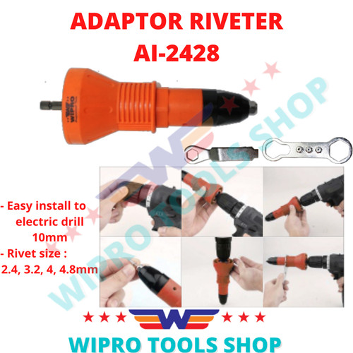 WIPRO Adaptor Bor Gun Rivet / Adaptor Riveter AI-2428