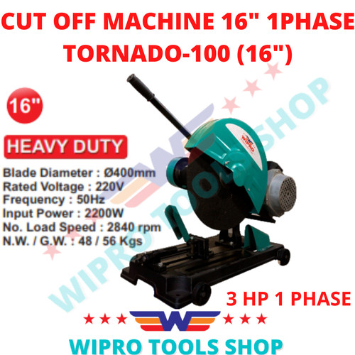 WIPRO Mesin Potong / Cutting Wheel / Cut Off Machine 16" TORNADO-100