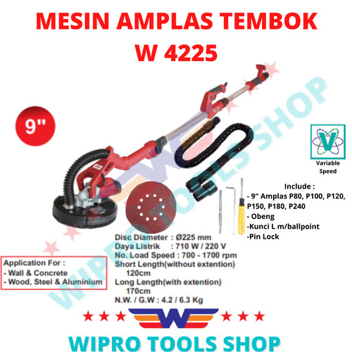 WIPRO Mesin Amplas Tembok / Orbital Sander W 4225