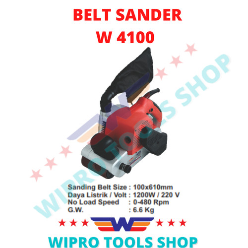 WIPRO Mesin Amplas Sabuk / Belt Sander W 4100