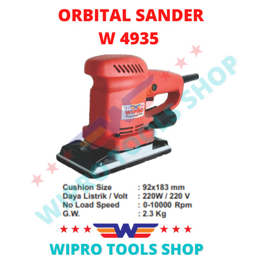 WIPRO Mesin Amplas / Orbital Sander W 4935