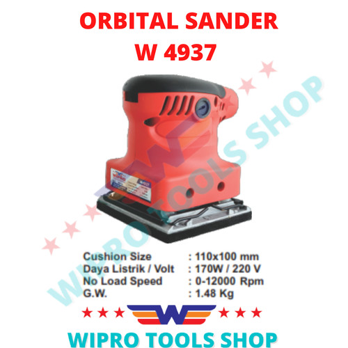 WIPRO Mesin Amplas / Orbital Sander W 4937