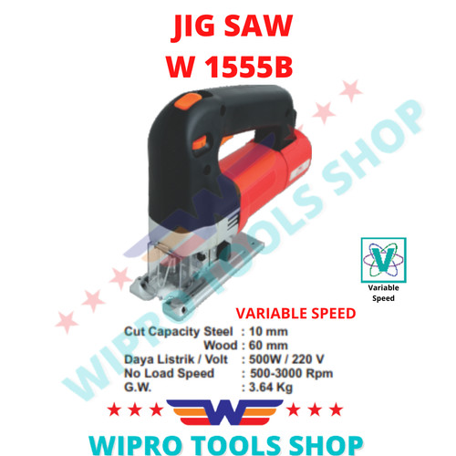 WIPRO Mesin Gergaji Kayu Jigsaw / Jig Saw W 1555B