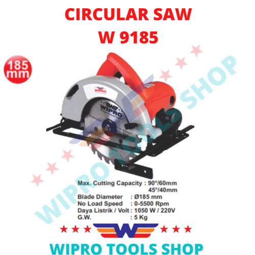 WIPRO Mesin Gergaji Potong Kayu / Circle / Circular Saw W 9185