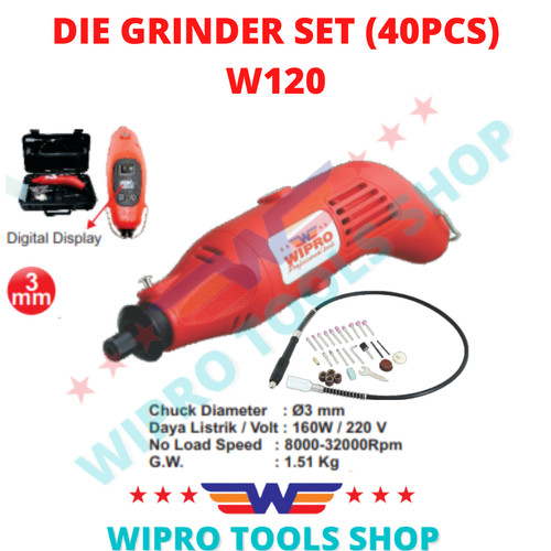 WIPRO Die Grinder Set (40Pc) W 120