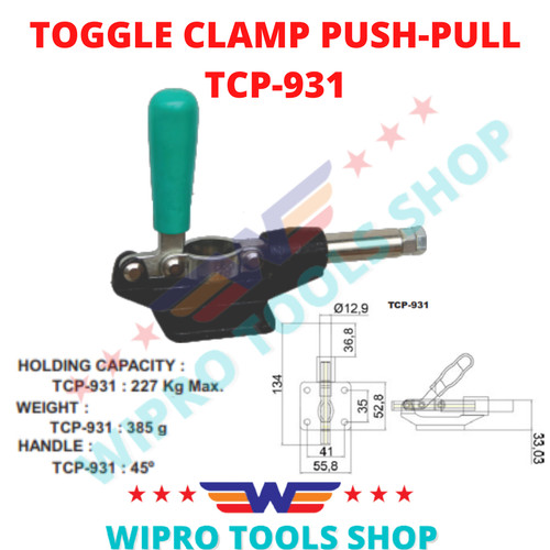 WIPRO Toggle Clamp PUSH-PULL TCP-931