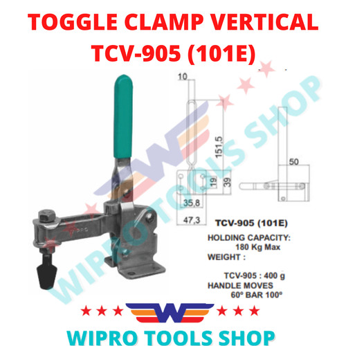 WIPRO Toggle Clamp VERTICAL TCV-905 (101E)